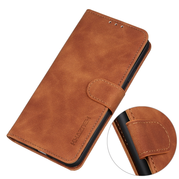 For OnePlus 10 Pro KHAZNEH Retro Texture PU + TPU Horizontal Flip Leather Phone Case with Holder & Card Slots & Wallet(Brown) - 6