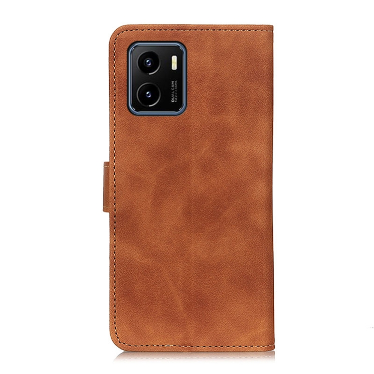 For vivo Y15s / Y15a KHAZNEH Retro Texture PU + TPU Horizontal Flip Leather Phone Case with Holder & Card Slots & Wallet(Brown) - 2