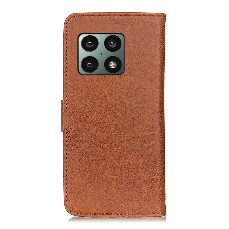 For OnePlus 10 Pro KHAZNEH Cowhide Texture Horizontal Flip Leather Phone Case with Holder & Card Slots & Wallet(Brown) - 2