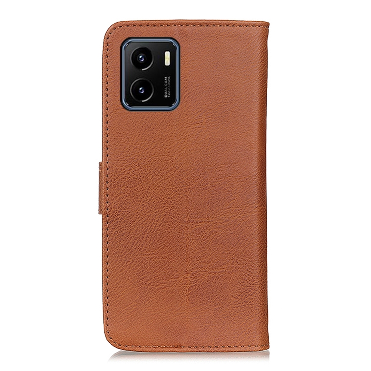 For vivo Y15s / Y15a KHAZNEH Cowhide Texture Horizontal Flip Leather Phone Case with Holder & Card Slots & Wallet(Brown) - 2