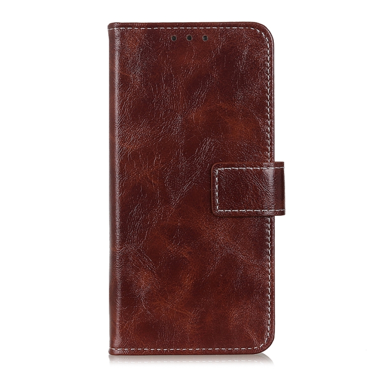 For OnePlus 10 Pro Retro Crazy Horse Texture Horizontal Flip Leather Case with Holder & Card Slots & Photo Frame & Wallet(Brown) - 1