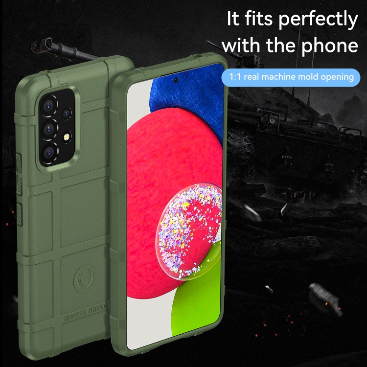 For Samsung Galaxy A53 5G Full Coverage Shockproof TPU Phone Case(Green) - 1