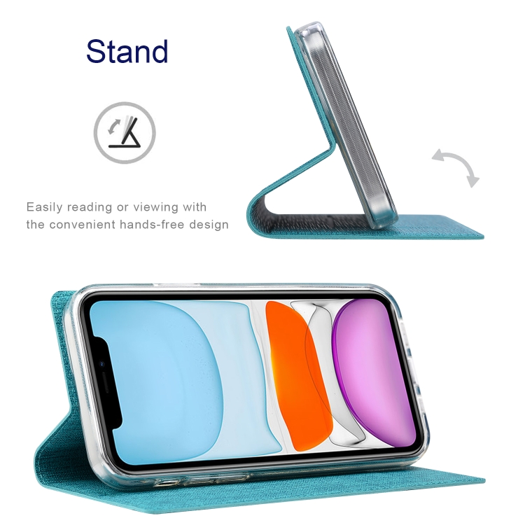 ViLi DMX Series Shockproof Magsafe Magnetic Horizontal Flip Leather Phone Case For iPhone 13 mini(Blue) - 5