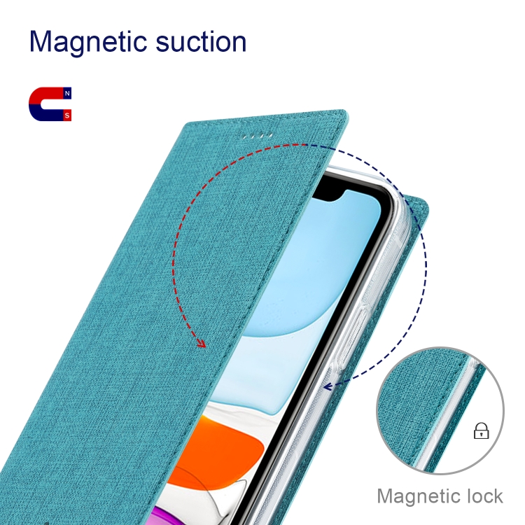 ViLi DMX Series Shockproof Magsafe Magnetic Horizontal Flip Leather Phone Case For iPhone 13 mini(Blue) - 6