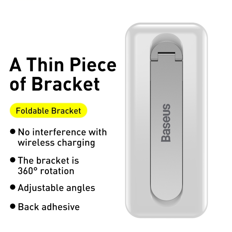 Baseus LUXZ000002 Foldable Rotating Bracket for Mobile Phone(White) - 1