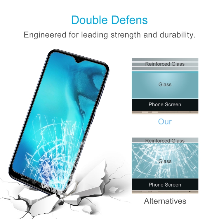 50 PCS 0.26mm 9H 2.5D Tempered Glass Film For Doogee X93 - 4