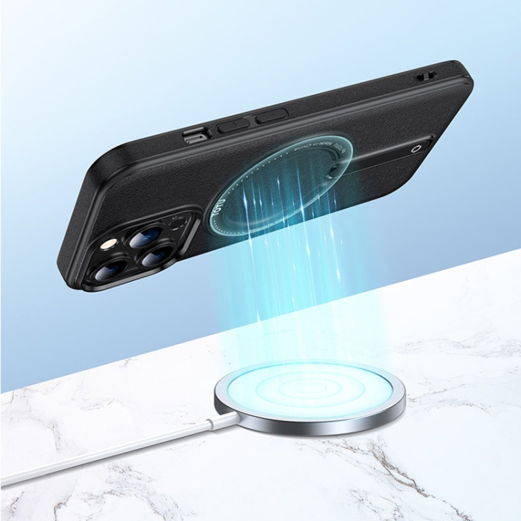 TOTUDESIGN AA-181 Star Series Magnetic Bracket TPU + PC Phone Case For iPhone 13(Blue) - B2