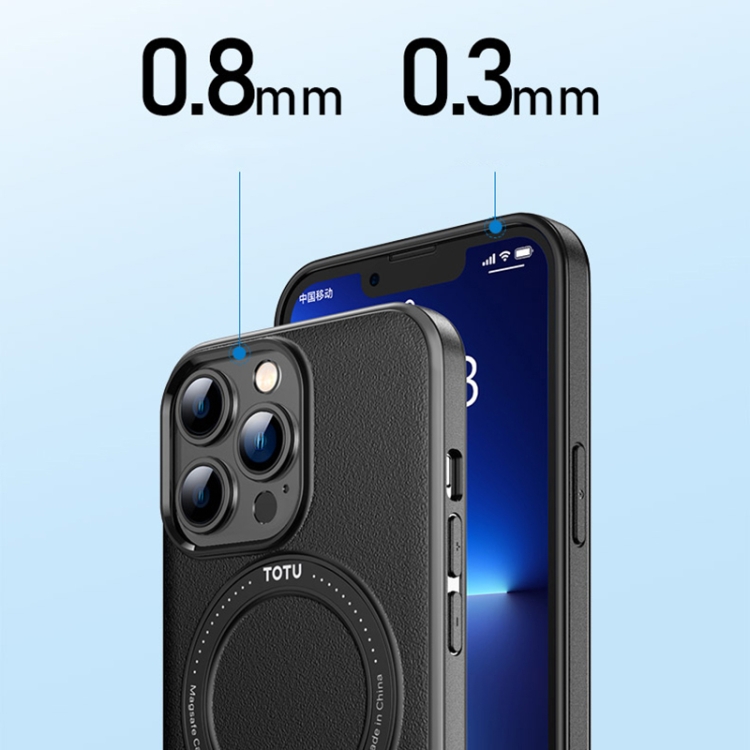 TOTUDESIGN AA-181 Star Series Magnetic Bracket TPU + PC Phone Case For iPhone 13(Blue) - B5