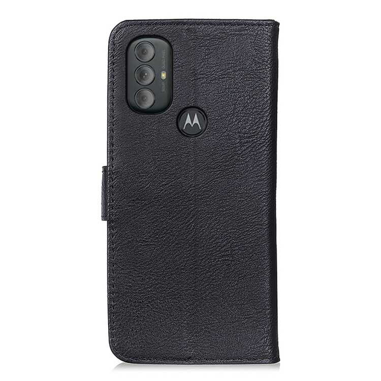 For Motorola Moto G Power 2022 KHAZNEH Cowhide Texture Horizontal Flip Leather Phone Case(Black) - 2