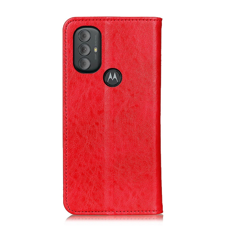 For Motorola Moto G Power 2022 Magnetic Crazy Horse Texture Horizontal Flip Leather Phone Case(Red) - 2