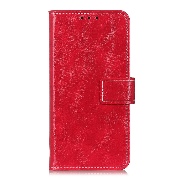 For Motorola Moto G Power 2022 Retro Crazy Horse Texture Horizontal Flip Leather Phone Case(Red) - 1