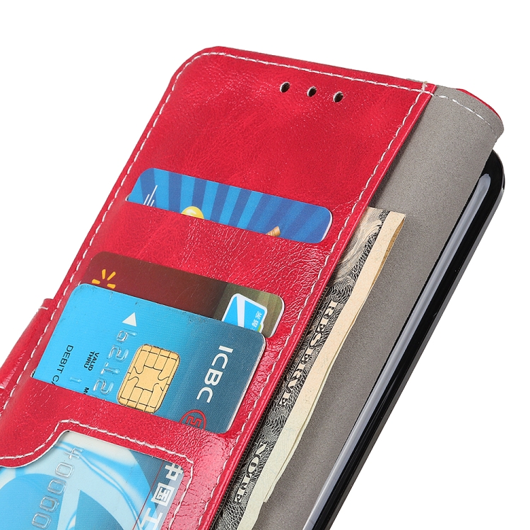 For Motorola Moto G Power 2022 Retro Crazy Horse Texture Horizontal Flip Leather Phone Case(Red) - 4
