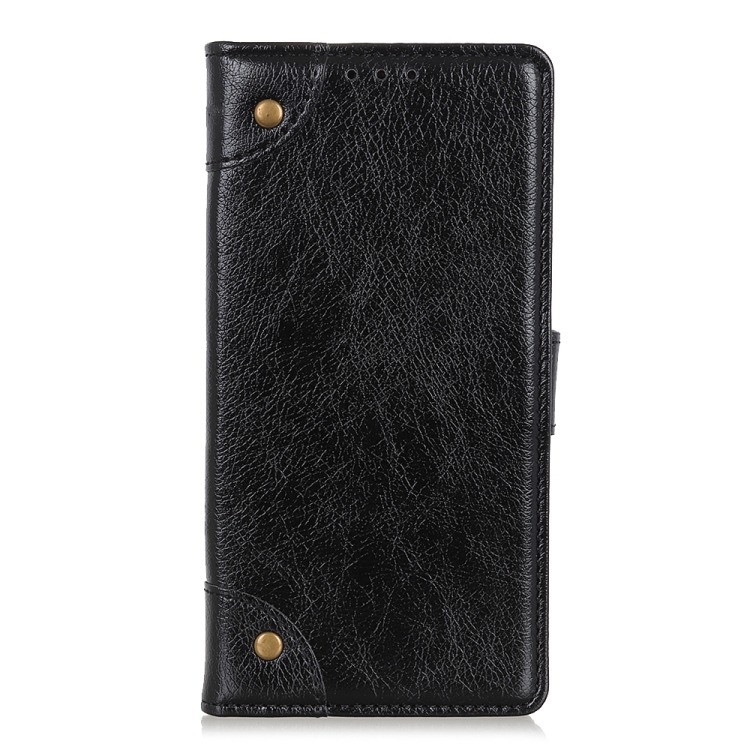 For Motorola Moto G Power 2022 Copper Buckle Nappa Texture Horizontal Flip Leather Phone Case(Black) - 1