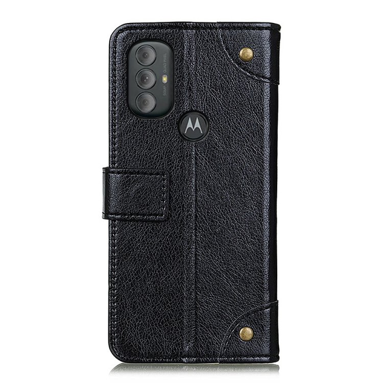 For Motorola Moto G Power 2022 Copper Buckle Nappa Texture Horizontal Flip Leather Phone Case(Black) - 2
