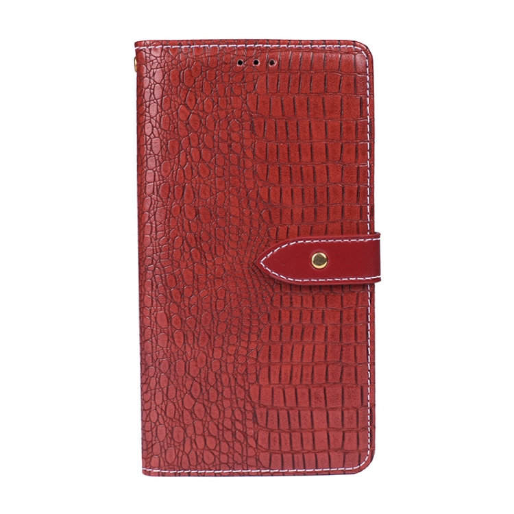 For Cubot Note 9 idewei Crocodile Texture Leather Phone Case(Red) - 1