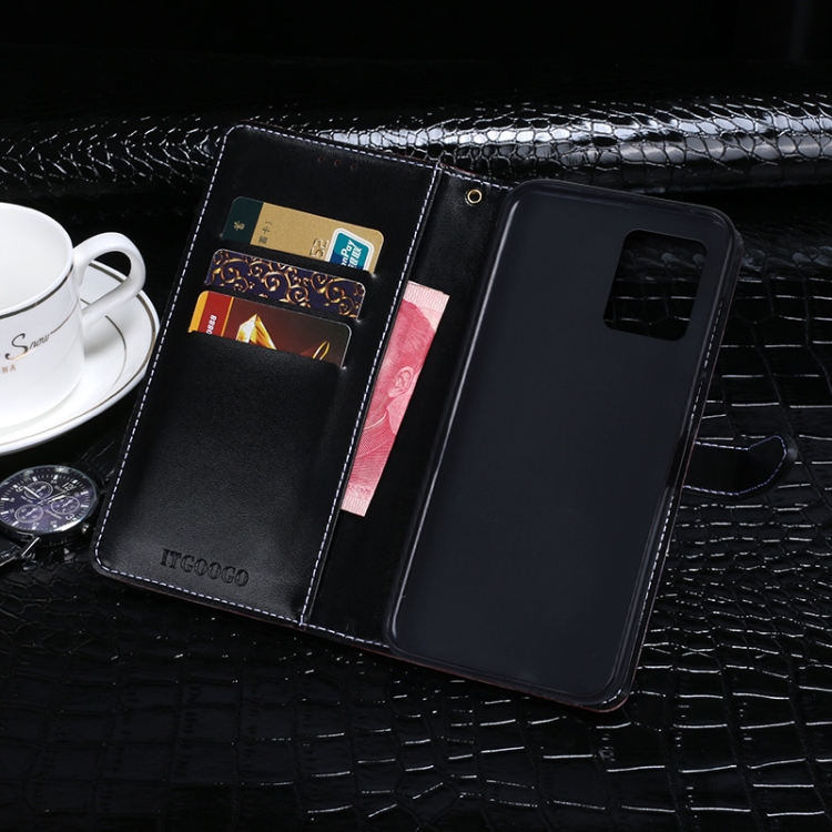 For OPPO Realme 8i idewei Crocodile Texture Leather Phone Case(Black) - 3