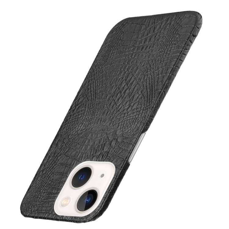 Crocodile PU + PC Phone Case For iPhone 13 mini(Black) - 2