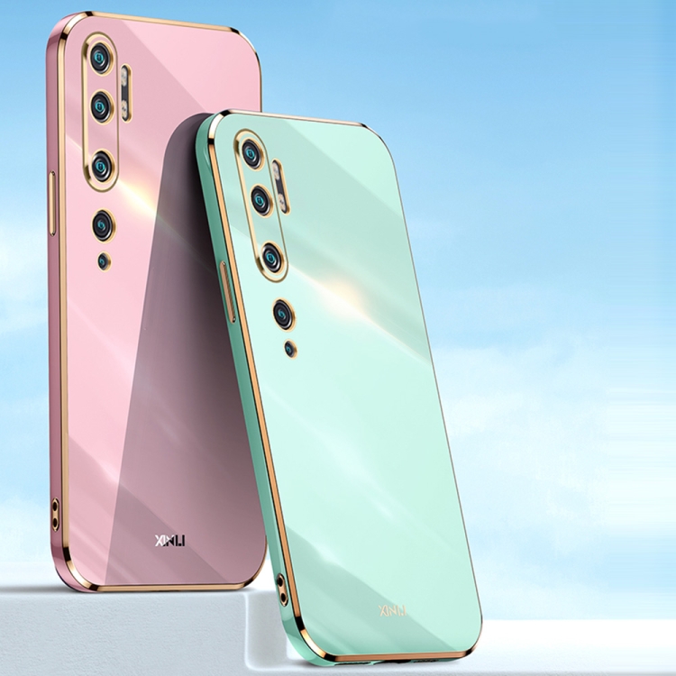 For Xiaomi Mi CC9 Pro XINLI 6D Plating Phone Case(Mint Green) - 1