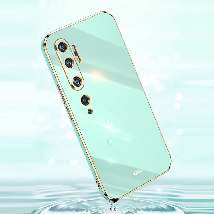 For Xiaomi Mi CC9 Pro XINLI 6D Plating Phone Case(Mint Green) - 3