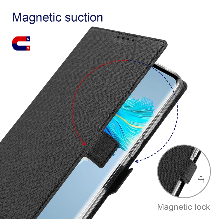 For Samsung Galaxy S21 FE 5G ViLi K Series Magnetic Buckle Horizontal Flip Leather Phone Case(Black) - 3