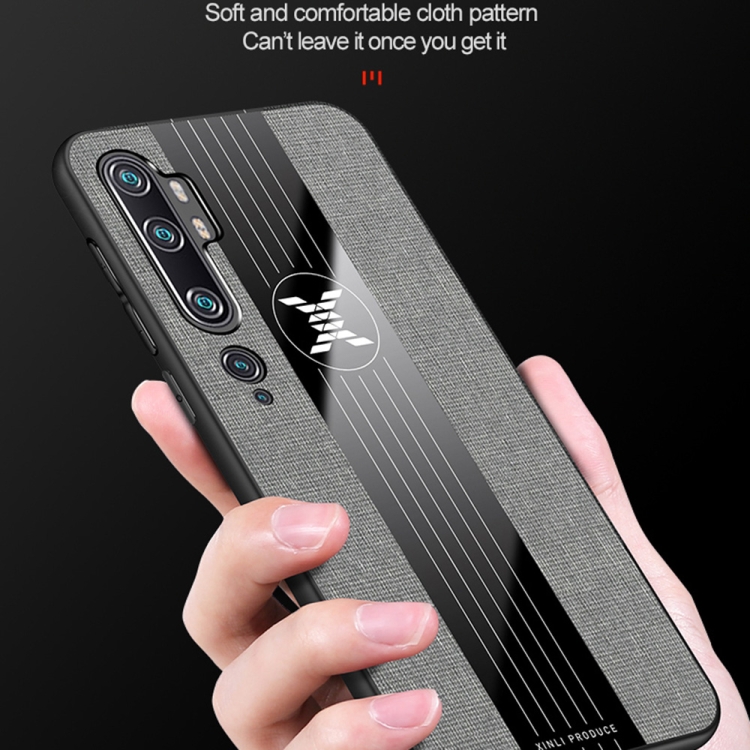 For Xiaomi Mi CC9 Pro XINLI Stitching Cloth Texture TPU Phone Case(Red) - 3