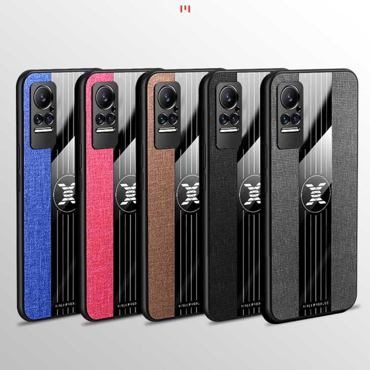 For Xiaomi Civi XINLI Stitching Cloth Texture TPU Phone Case(Black) - 1