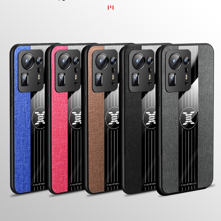 For Xiaomi Mi Mix 4 XINLI Stitching Cloth Texture TPU Phone Case(Red) - 1