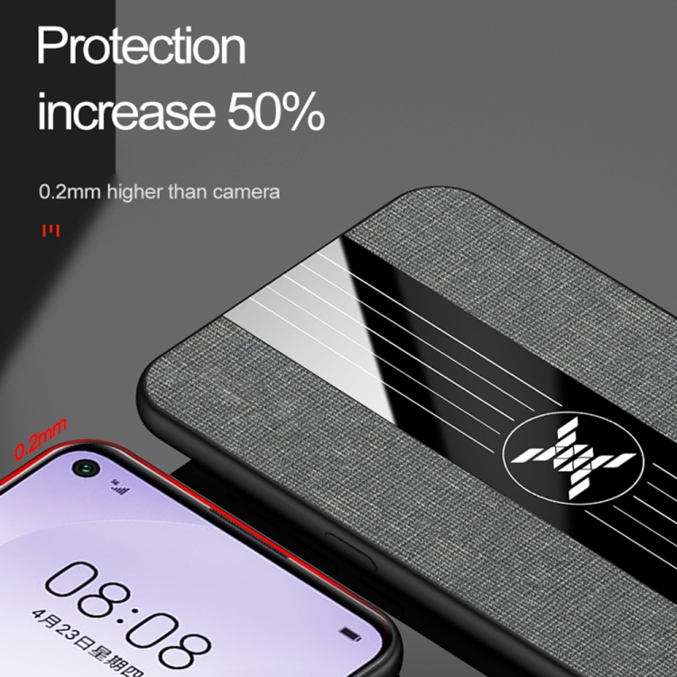 For Xiaomi Mi Note 10 Lite XINLI Stitching Cloth Texture TPU Phone Case(Black) - 4