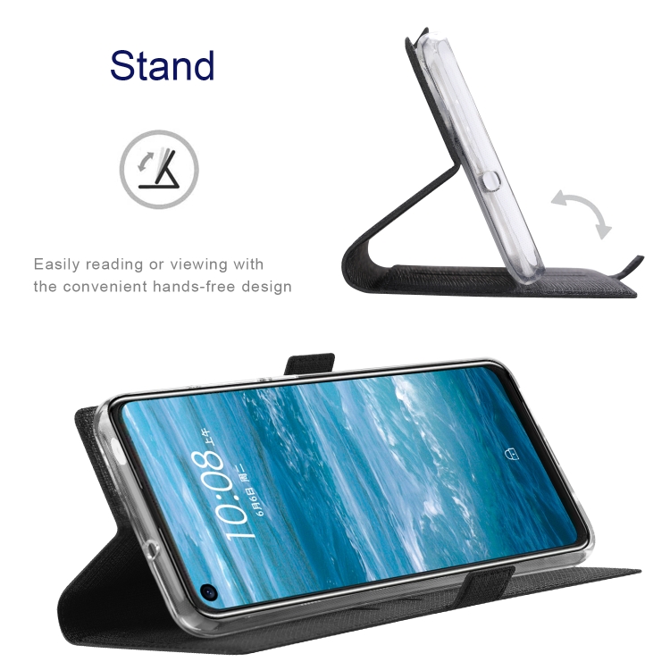 For Sharp Aquos Sense 6 ViLi K Series Magnetic Buckle Horizontal Flip Leather Phone Case(Black) - 5