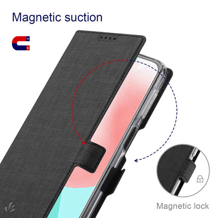 For Sony Xperia Pro-I ViLi K Series Magnetic Buckle Horizontal Flip Leather Phone Case(Black) - 3