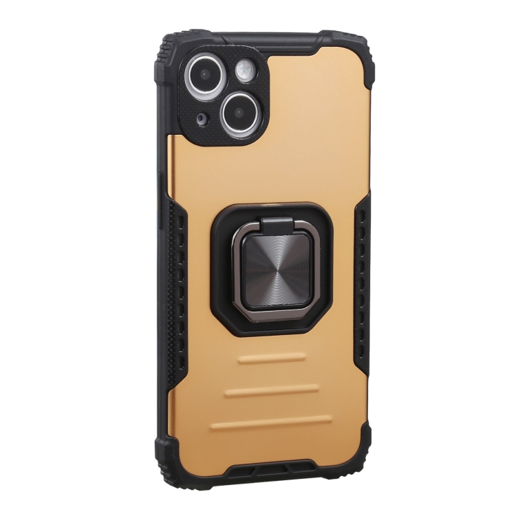 Lanyard Aluminum TPU Case For iPhone 13 mini(Gold) - 1
