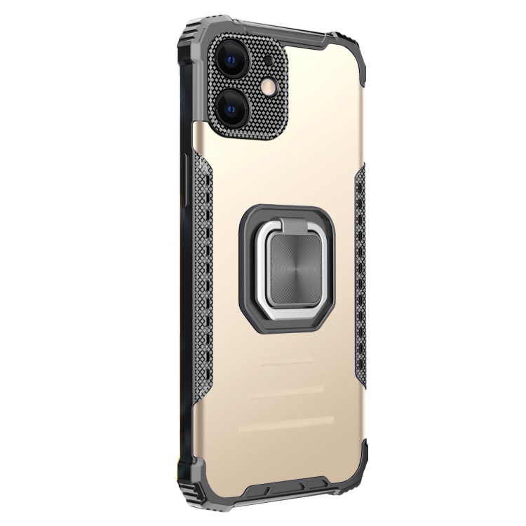 Lanyard Aluminum TPU Case For iPhone 12 mini(Gold) - 1