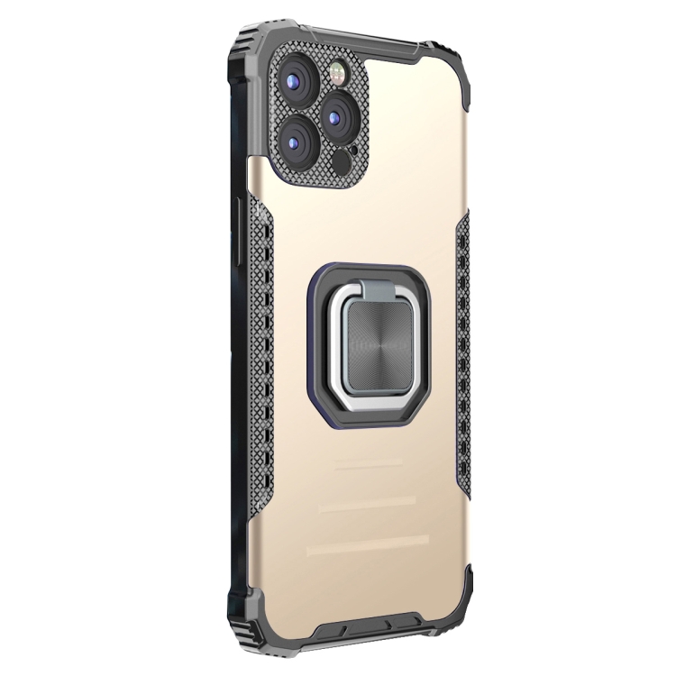 Lanyard Aluminum TPU Case For iPhone 12 Pro(Gold) - 1