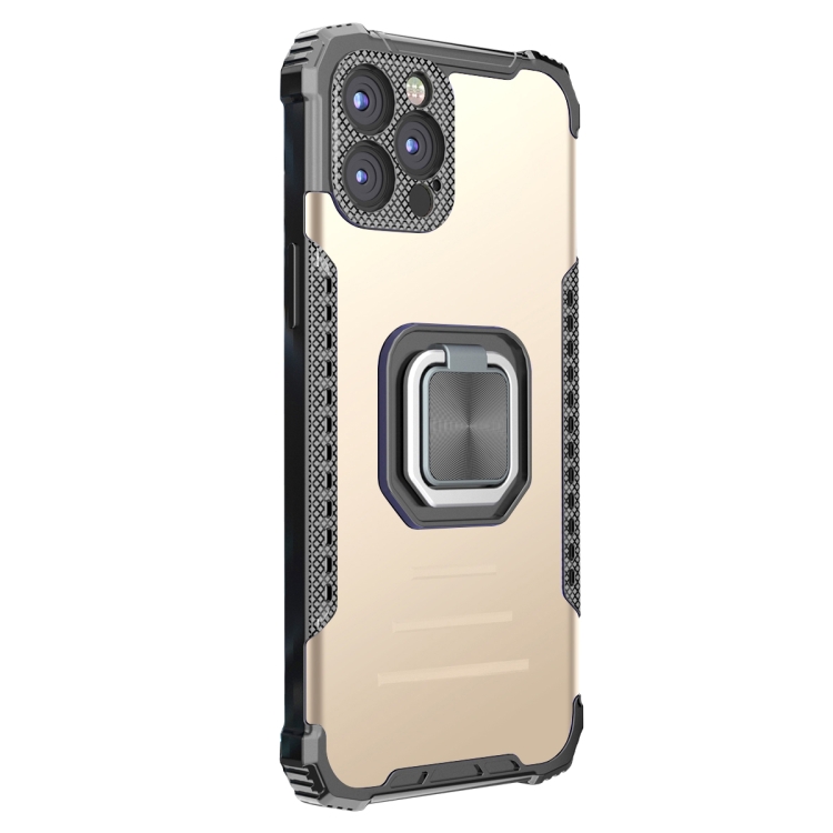 Lanyard Aluminum TPU Case For iPhone 12 Pro Max(Gold) - 1