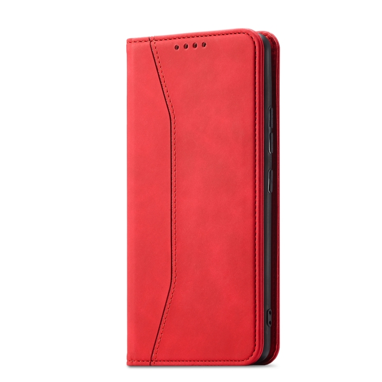 For Nokia G10 / G20 Magnetic Dual-fold Leather Phone Case(Red) - 1