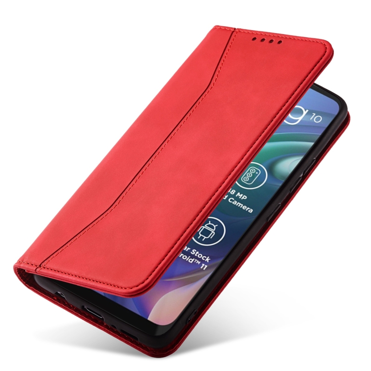 For Nokia G10 / G20 Magnetic Dual-fold Leather Phone Case(Red) - 5
