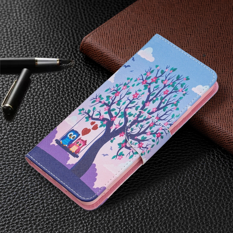 For Xiaomi Redmi Note 11 Colored Drawing Leather Phone Case(Owl) - 5