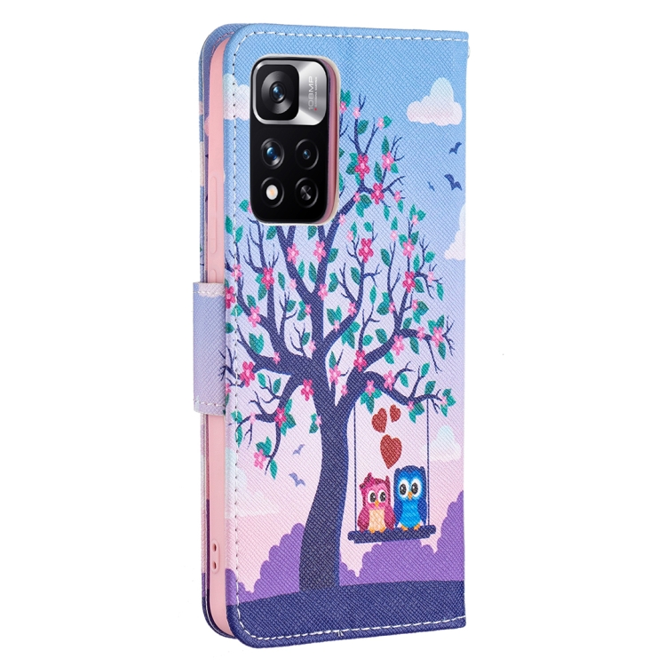 For Xiaomi Redmi Note 11 Pro / 11 Pro+ Colored Drawing Leather Phone Case(Owl) - 2