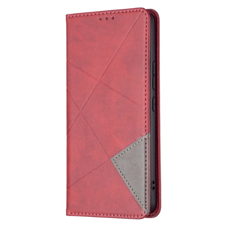 For Samsung Galaxy A53 5G Prismatic Invisible Magnetic Leather Phone Case(Red) - 1