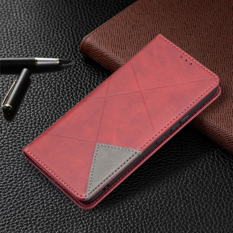 For Samsung Galaxy A53 5G Prismatic Invisible Magnetic Leather Phone Case(Red) - 6