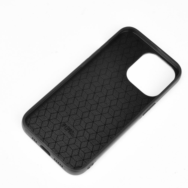 Sewing Cow Leather Soft PC Case For iPhone 13(Black) - 2
