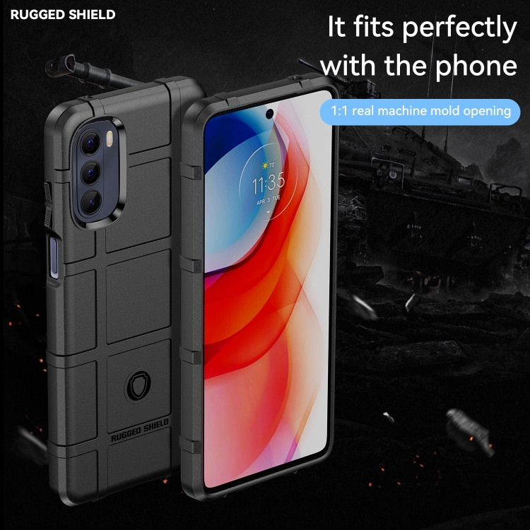 For Motorola Moto G Stylus 2022 Full Coverage Shockproof TPU Phone Case(Black) - 1