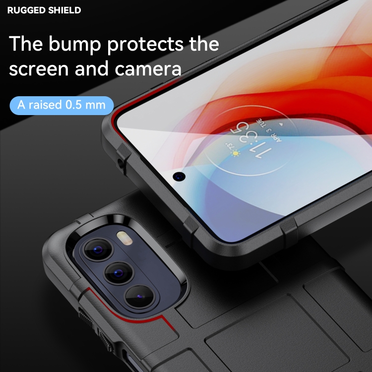 For Motorola Moto G Stylus 2022 Full Coverage Shockproof TPU Phone Case(Black) - 3