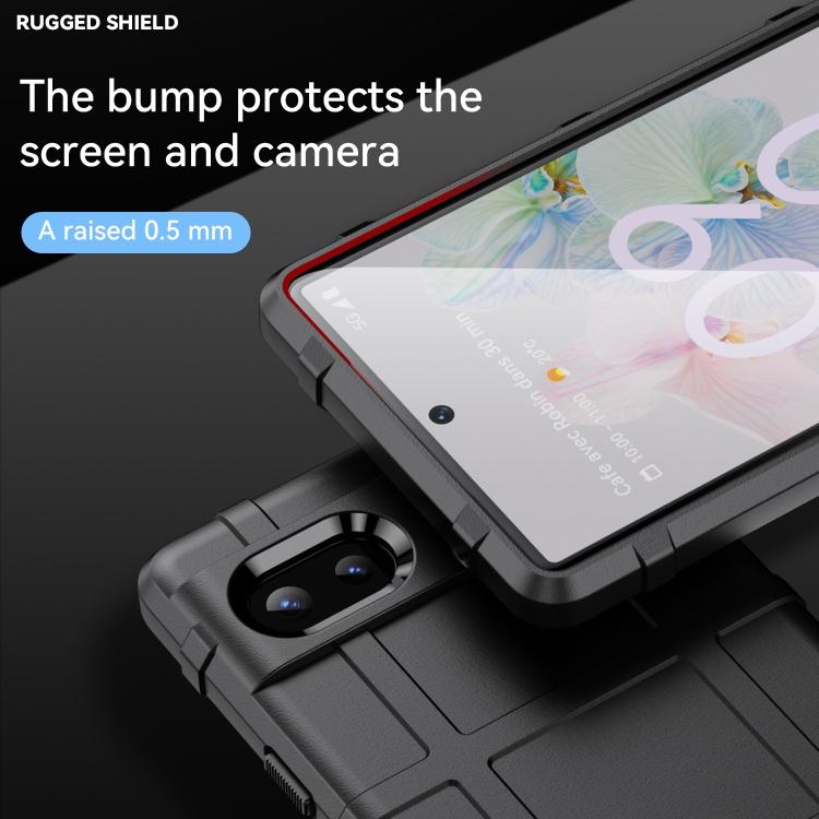 For Google Pixel 6a Full Coverage Shockproof TPU Phone Case(Black) - 3