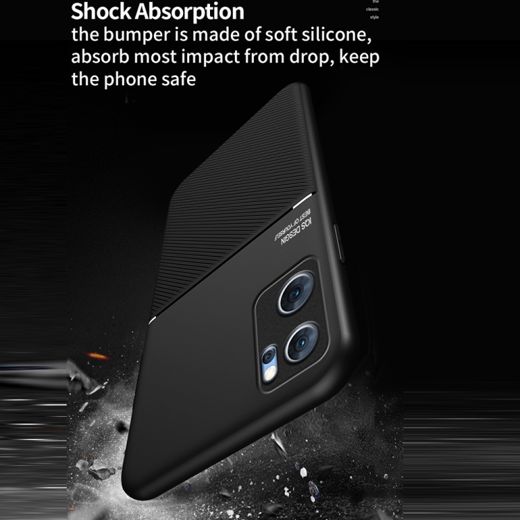 For OPPO Reno7 5G Classic Tilt Magnetic PC + TPU Phone Case(Black) - 4