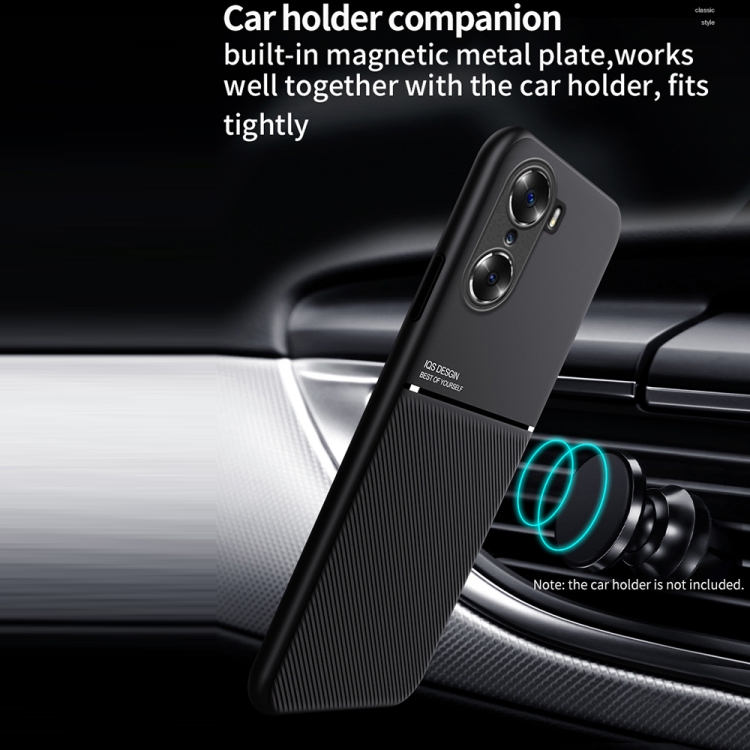 For Honor 60 Pro Classic Tilt Magnetic PC + TPU Phone Case(Black) - 6
