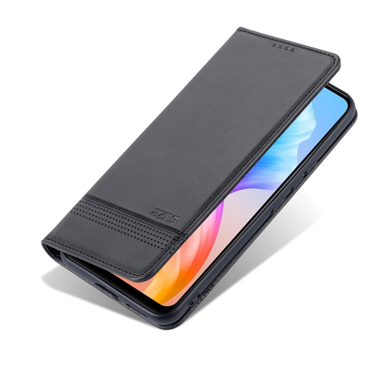 For vivo S10e / V23e AZNS Magnetic Calf Texture Horizontal Flip Leather Phone Case(Black) - 2