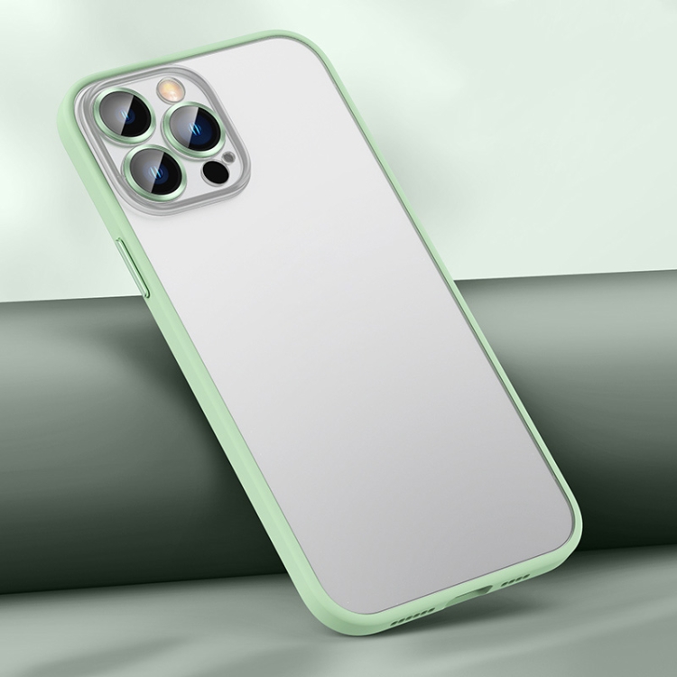 Matte PC + TPU Phone Case For iPhone 13 Pro Max(Green) - 1