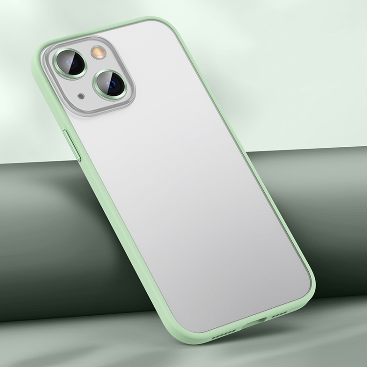 Matte PC + TPU Phone Case For iPhone 13(Green) - 1