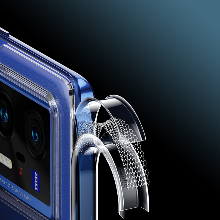 For vivo X70 Pro+ Ice Crystal PC + TPU Phone Case(Transparent) - B2